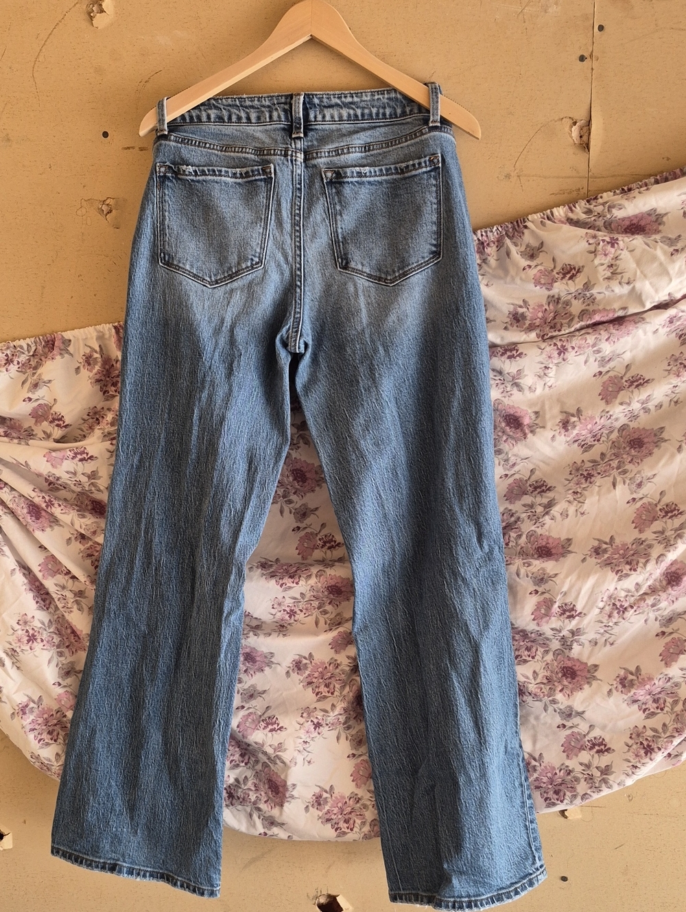 VERVET Low-Rise Baggy Wide Leg Jeans in Blue Waist 28 - Picture 2 of 6